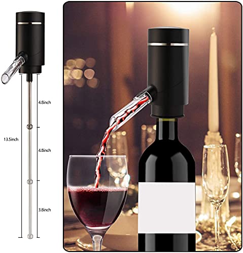 Electric Wine Aerator & Dispenser (Pro Steel / Enamel Midnight)