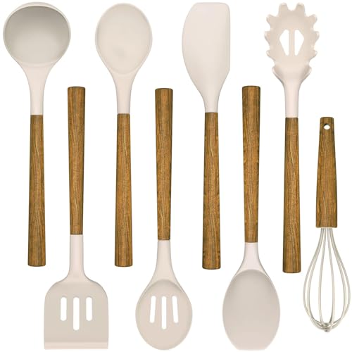 Silicone Cooking Utensil Set (Khaki)