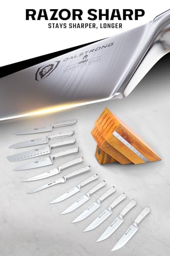 12 Pc Knife Block Set (12-Pc / White)