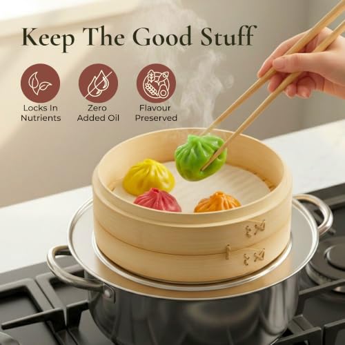Bamboo Steamer Basket 8