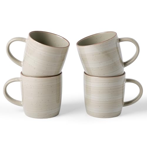 Coffee Mugs Set of 4 (Meteor-Matcha Green / 4 Count (Pack of 1))