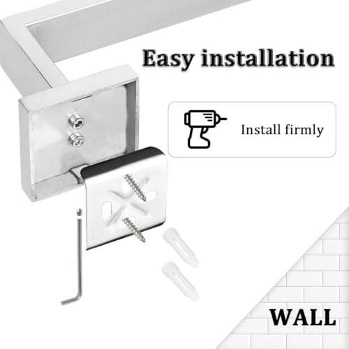 32 Inch Towel Bar for Bathroom Wall Mounted (Single 32 Inch(Assemble) / Brushed Nickel)
