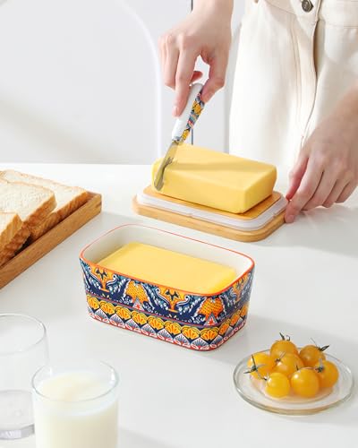 KRVI Butter Dish with Lid (Andalusian Breeze)