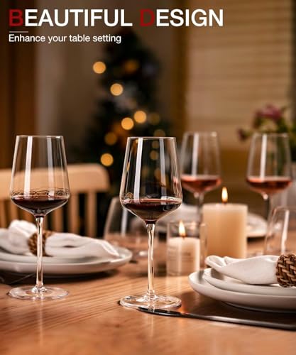 Red Wine Glasses Set of 6 (Set of 6-15oz)