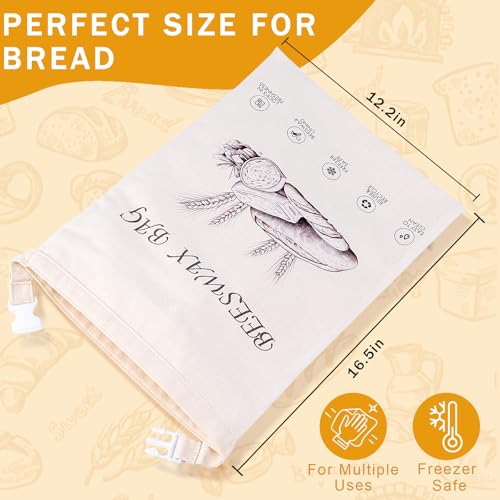 2 Pack Reusable Beeswax Bread Bags (Navy Bloom)