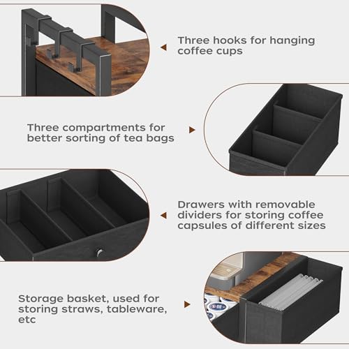 Coffee Pod Drawers (Rustic Brown)