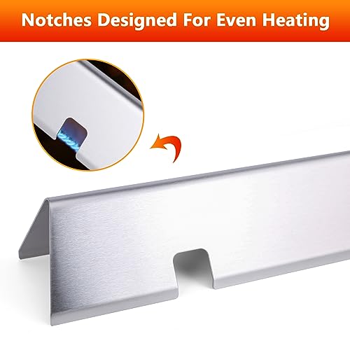 7635 15.3 inch Flavorizer Bars for Weber Spirit I&II 200 Series (15.3"×3.5"×2.51" - 67045 Spirit 200)