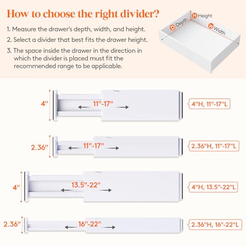 4" High Upgrade Drawer Divider (10 Count)