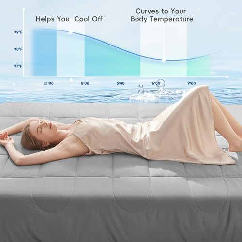 Cooling Comforter Queen Size (Cool Gray / Cooling Queen（90*90）)