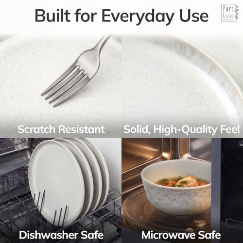 12 Piece Stoneware Dinnerware Set for 4 (Light / Beige / Set for 4 (12pcs))