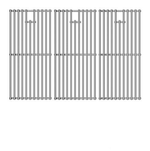 17/17.5/19.5 Inch Stainless Steel Grill Grates Replacement for Charbroil 463344116 463343015 Gas2coal 463340516 463370516 (17"D x 25"W)