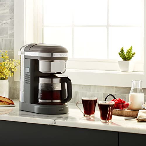 12 Cup Drip Coffee Maker (Matte Grey / 12 Cup Drip Coffee Maker with Warming Plate)