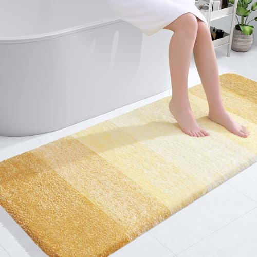 Bathroom Runner Rug 54x24 (54" X 24" / Light Yellow)