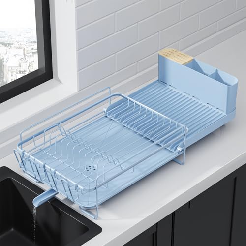 Extendable Dish Drying Rack (Standard / Blue)