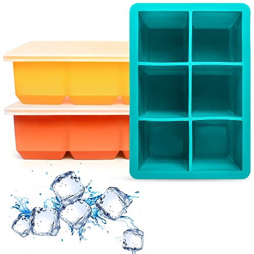 Silicone Ice Cube Trays (Blue)