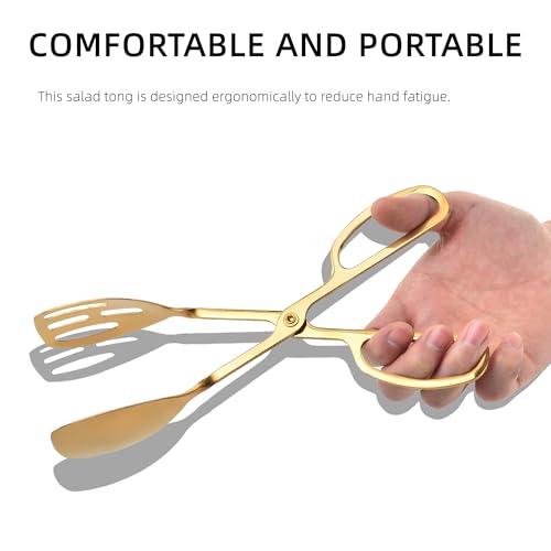 Salad Tongs for Serving 2 Pack (Gold)