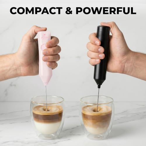 Rechargeable Milk Frother Handheld (ZK Dynamic Tornado Pink / Rechargeable Z1 Motor Max)