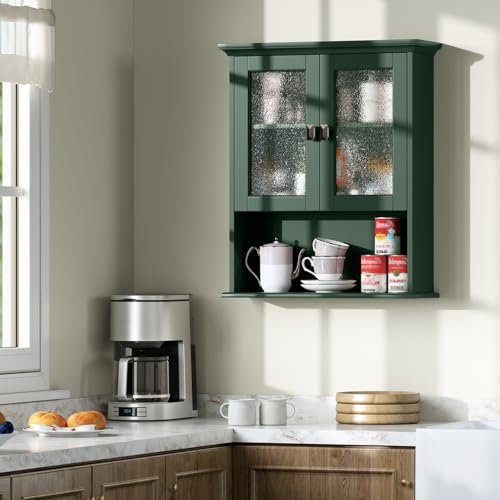 Bathroom Cabinet Wall Mount (Forest Green)