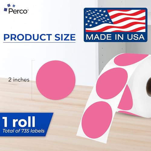 Bright Pink Thermal Labels (Bright Pink / 735 Stickers)
