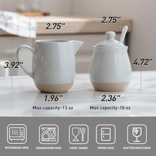 10oz Sugar Bowl & 13oz Creamer Set