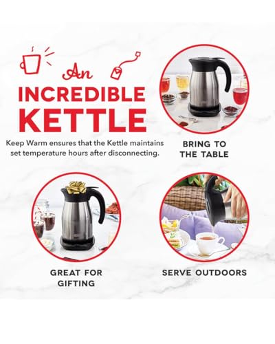 Insulated Electric Kettle (1.8 Quarts / Stainless Steel)
