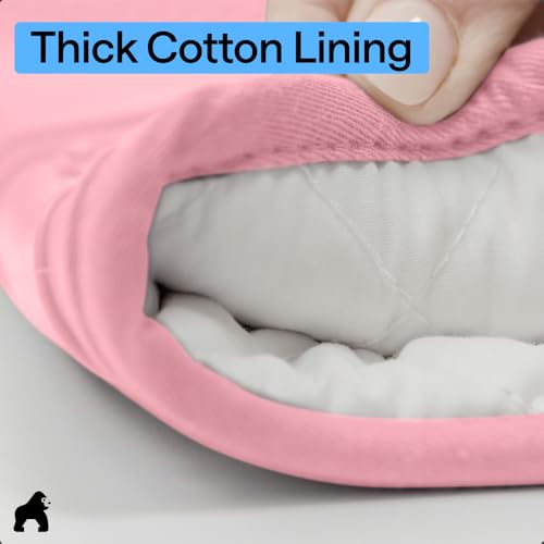 Silicone Oven Mitts (Pink / 12.5" Oven Mitts)