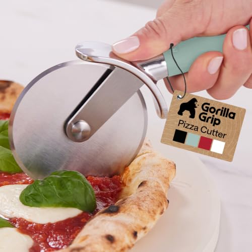 Patented Stainless Steel Large Pizza Cutter Wheel (Mint)