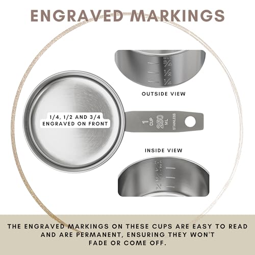 1 Cup Stainless Steel Measuring Cup (1 Cup)