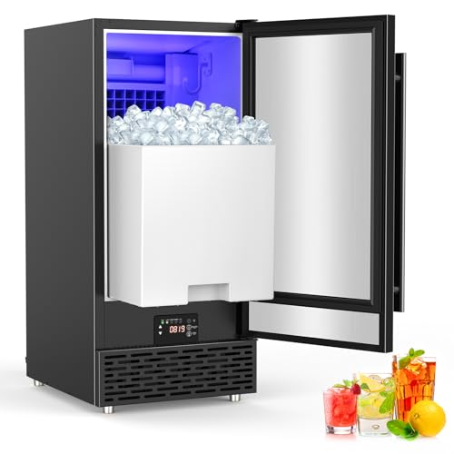 120 lbs High Output Commercial Ice Maker Undercounter Reversible Door