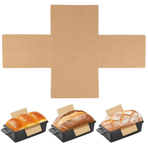 100 Pcs 8x4 in Loaf Pan Liners for Baking Bread Pan Parchment Paper (8.27*4.33 inch)