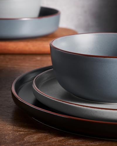 Mercury 16 Piece Dinnerware Set with Mugs (Multicolor / Service for 4 (Include Mugs))