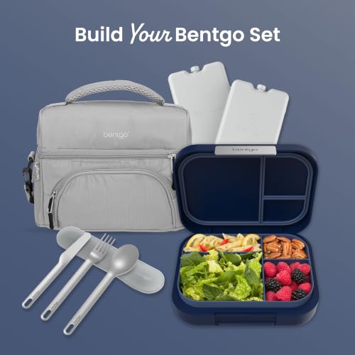 Modern Adult Bento Lunch Box with 3 (Navy)