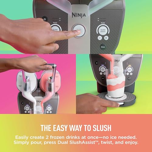 SLUSHi Twist Smart Frozen Drink Maker with Dual SlushAssist (SLUSHi Twist Dual)