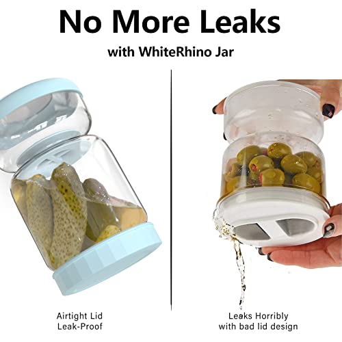 Glass Pickle Jar with Strainer Flip (34oz Light Bule Pickle jar)