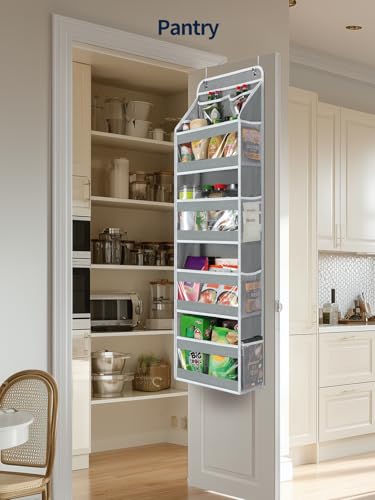 5 Tier Over the Door Organizer (Grey / 5 Tier)