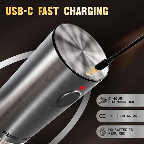 Electric Salt and Pepper Grinder Set with Rechargeable Base