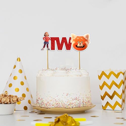 Trning Red Two Cake Topper Decoration
