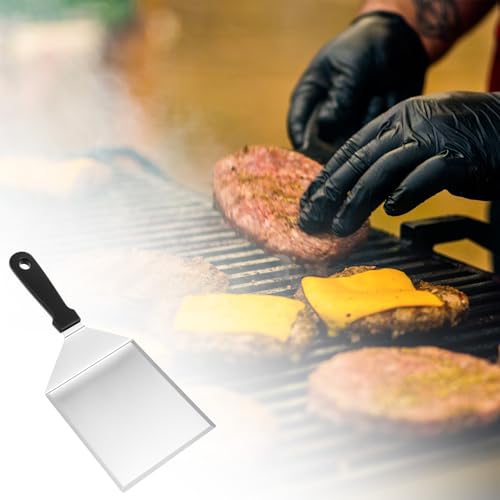 Stainless Steel Large Grill Spatula with Reinforced Heat