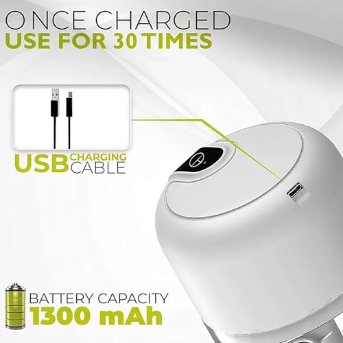 White 3 CUP Electric mini garlic crusher (4 CUPS)