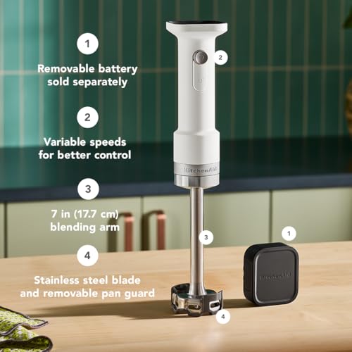 Go Cordless Hand Blender (Porcelain White)