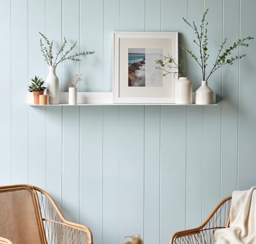 Linear Floating Shelf (30-inch X 8-inch White)