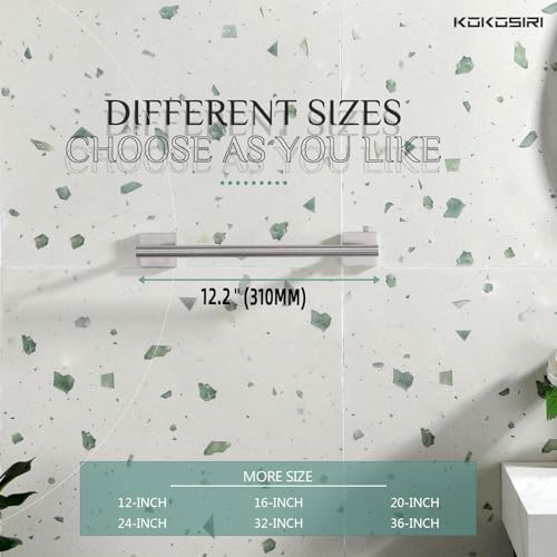 Towel Holder 12 Inch Bathroom Hand Towel Bar for Bath Kitchen Toilet Brushed Nickel Stainless Steel B4005BR (Brushed Nickel / 12-Inch)