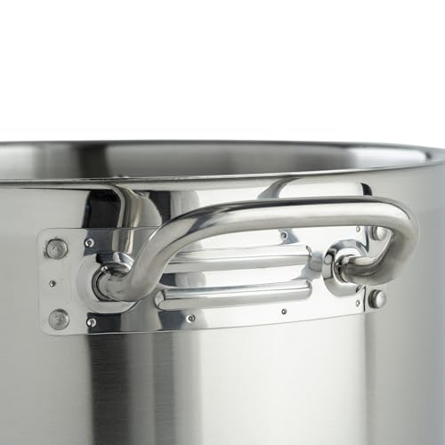 Winware Stainless Steel 24 Quart Stock Pot with Cover (24 Quarts / Pot With Cover)