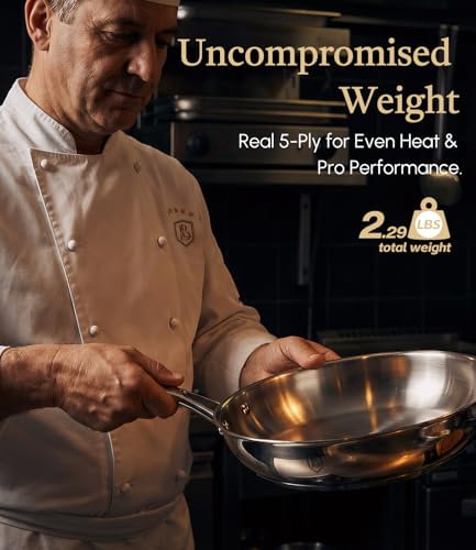8 Inch 316 Stainless Steel Frying Pan with Heat (8 Inch)