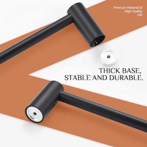 Towel Rack Black Bathroom Wall Mounted Towel Holder 20 (Matte Black / 20-Inch)