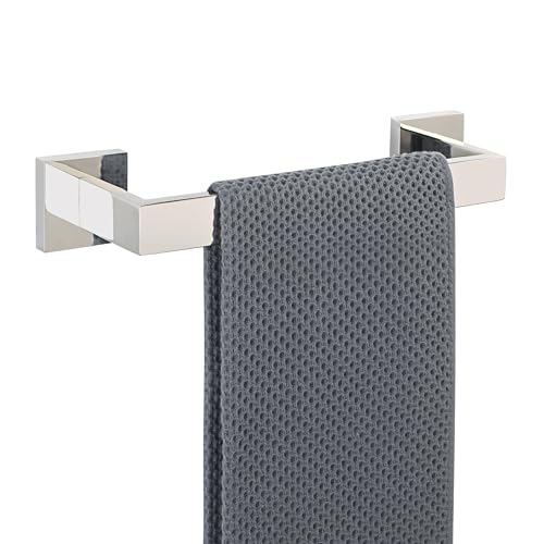 Towel Bar Towel Rack for Bathroom Wall Mount 12 Inch (Single 12 Inch / Polished Chrome)