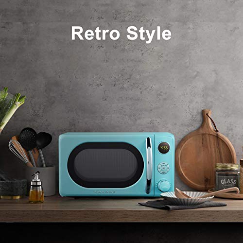 GLCMKA07BER 07 Retro Microwave Oven (Blue / .7 cu ft / Classic)