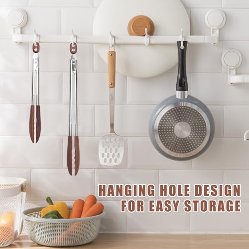 2 pcsTongs for Cooking with Wooden Tips