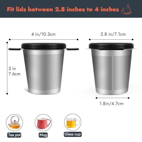 2pcs Tea Infuser for Loose Leaf Tea