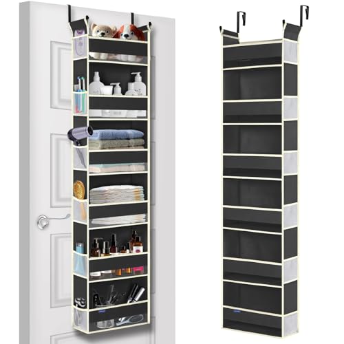 Over The Door Hanging Organizer 6 (Black / 6-shelf)